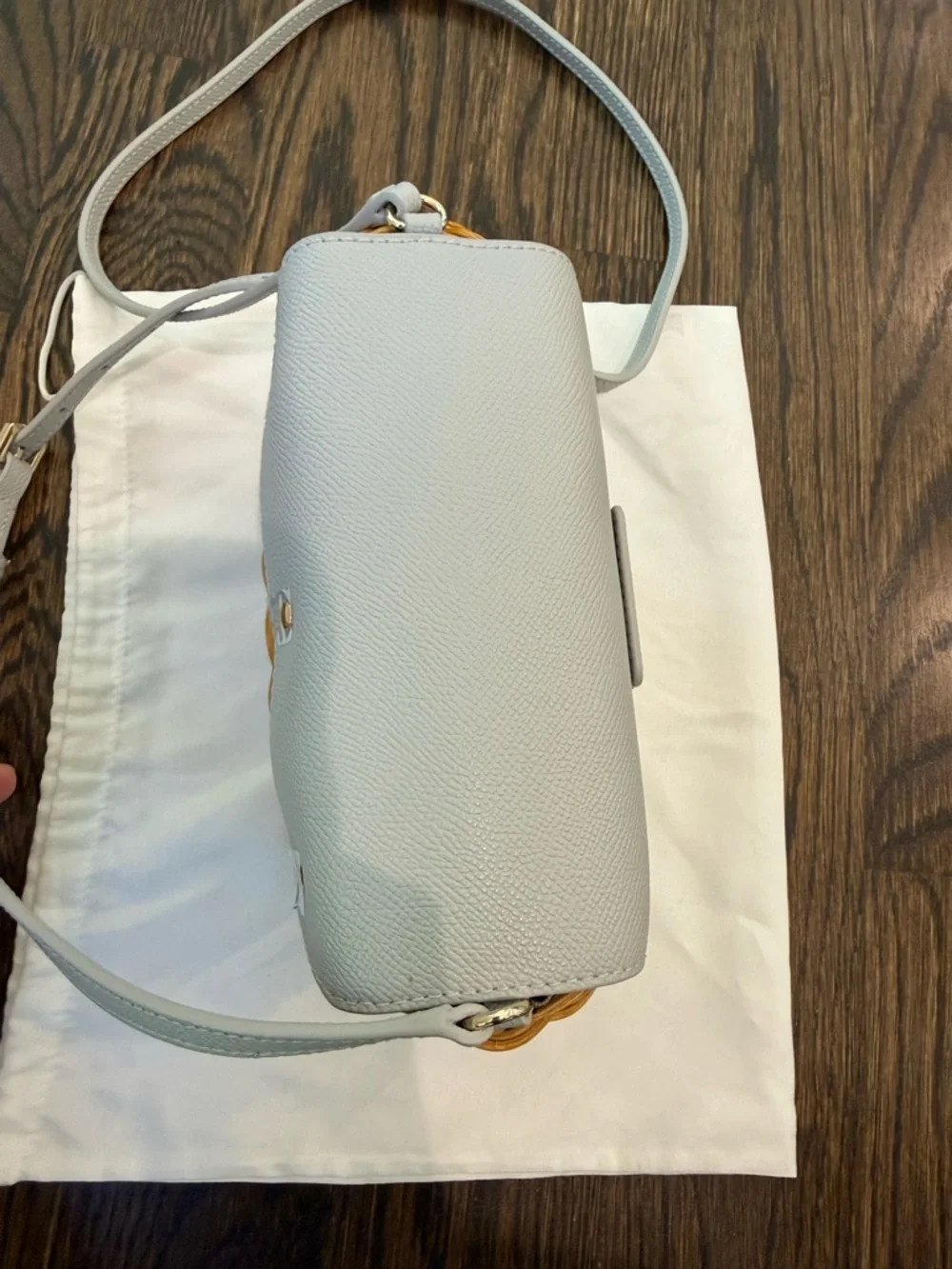 Furla Straw Woven Crossbody Bag NWT - spring purse - Picture 10 of 10